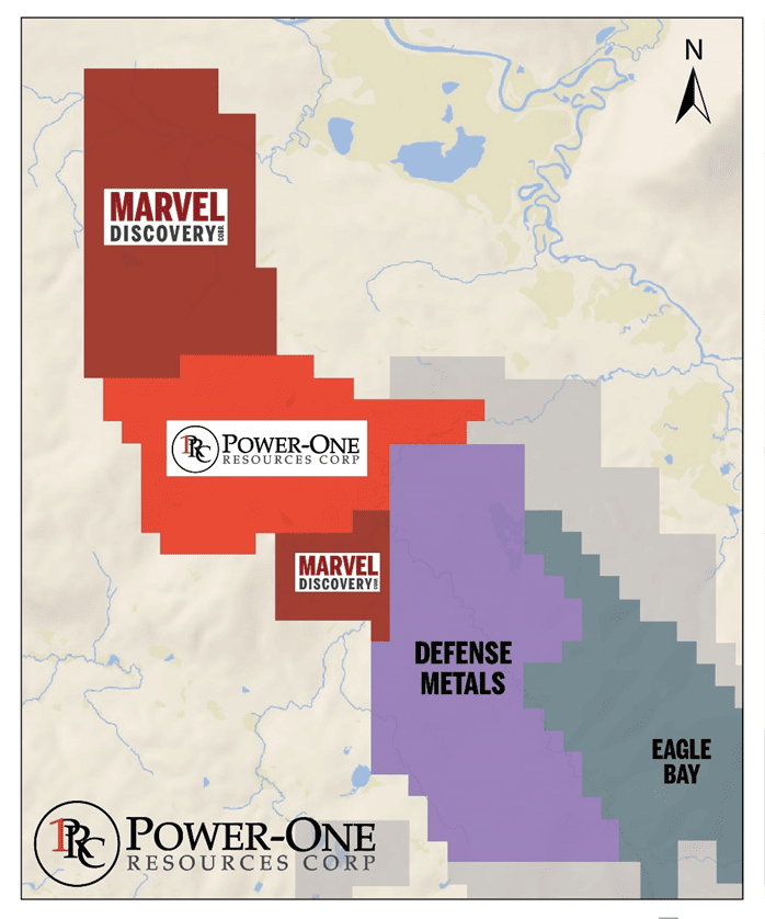 image 7 October 18, 2023, Vancouver, B.C. – Marvel Discovery Corp. (TSX-V: MARV), (Frankfurt: O4T), (MARVF: OTCQB); (“Marvel” or the “Company”)is pleased to report on the status of Power One Resources Corp., (“Power One”).  Power One is a reporting issuer, formed by Marvel via a Plan of Arrangement in 2021 through the spin-out of Marvel’s Wicheeda North and Serpent River properties.  Power One has applied for listing on the TSX Venture Exchange (“TSXV”).